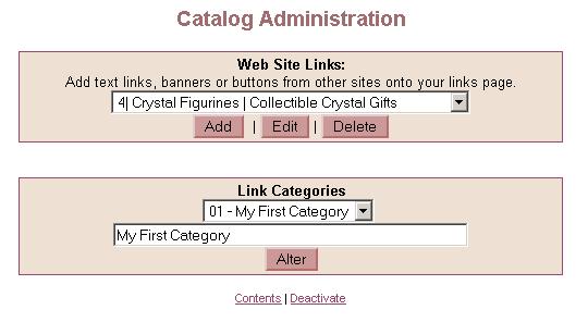 Simple Site Add-on - Web Links Categorization Module